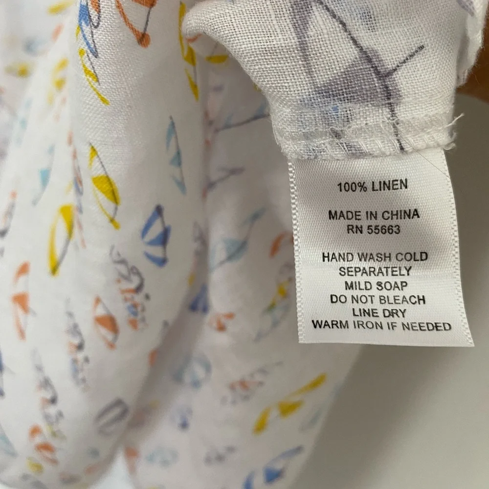 Forcynthia 100% Linen Beachwear Size M